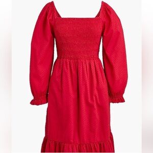 J.Crew Factory Long Sleeve Smocked Dress